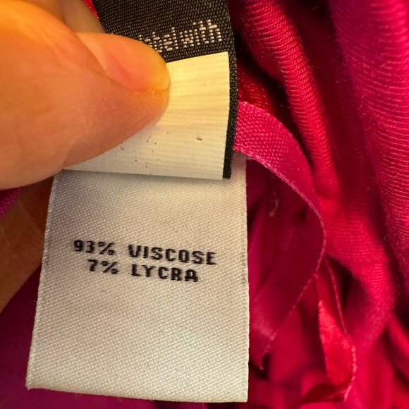 Diane Von Furstenberg Elegant Fuchsia Pink Draped Stretchy Dress. Size S. - Picture 7 of 8